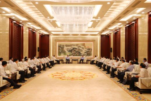 國家電網(wǎng)公司毛偉明、辛保安與山東省委書記劉家義、代省長李干杰會談