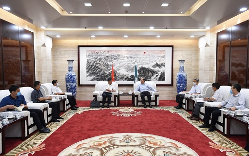 國家電網(wǎng)有限公司總經(jīng)理、黨組副書記辛保安會見寧夏回族自治區(qū)副主席吳秀章