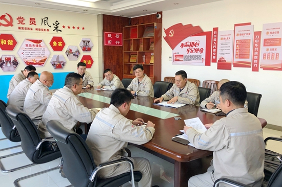 大唐淮北發(fā)電廠開展“沖刺四季度，奪取雙勝利”主題黨日活動
