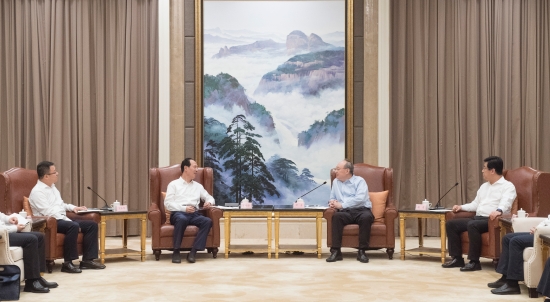 中國電建集團公司黨委書記、董事長丁焰章拜會福建省委書記尹力、省長趙龍