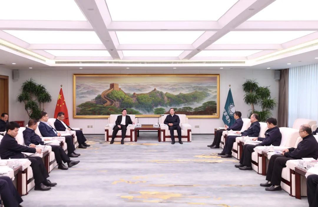 國家電網(wǎng)公司董事長辛保安與甘肅省委書記胡昌升、省長任振鶴會談