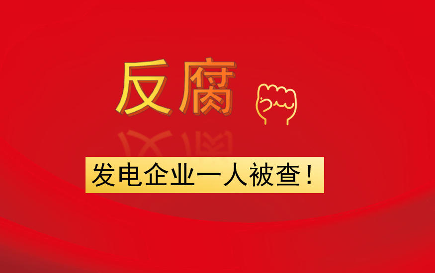 發(fā)電企業(yè)一人被查！